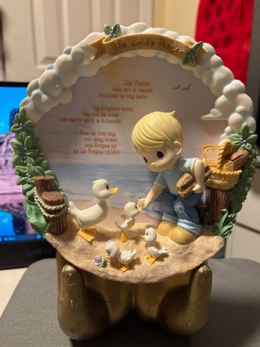 Lot of 3 Vintage Precious Moments 3D Collector Plates 1999-2000